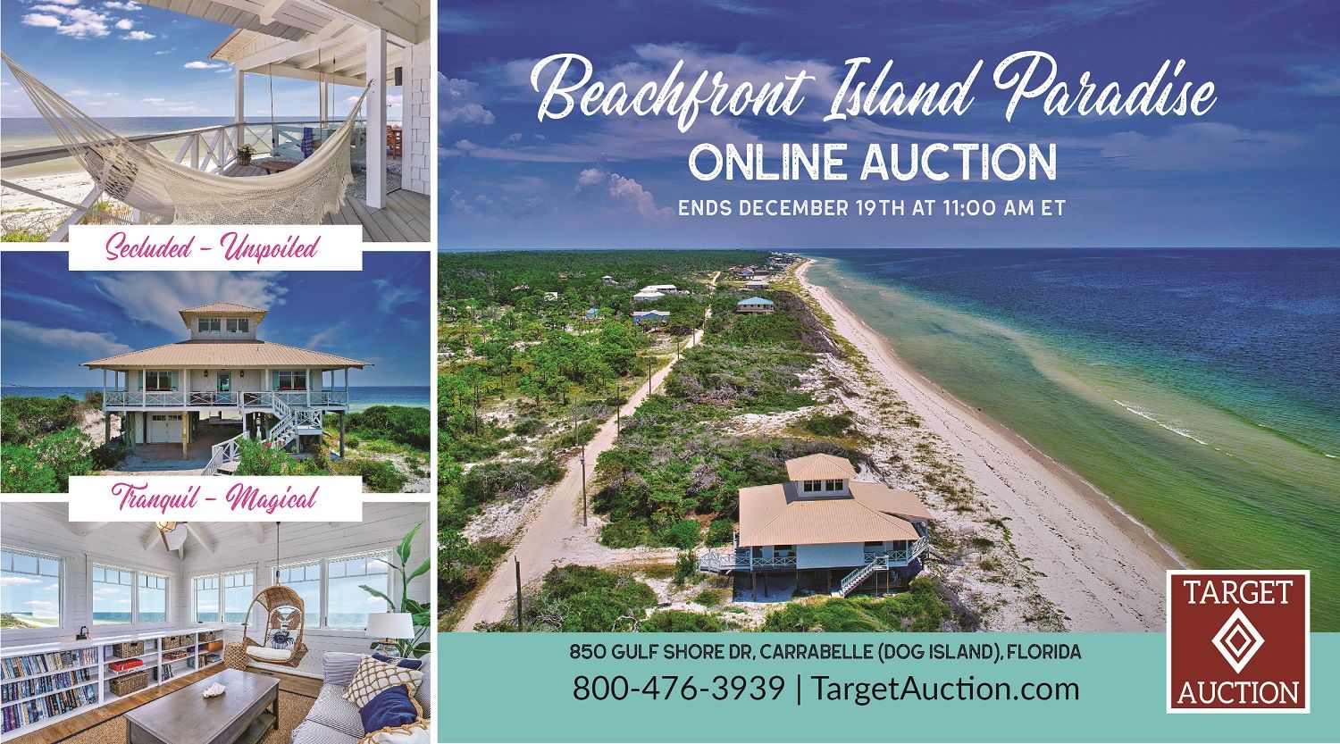 Beachfront Island Paradise Auction Dec 19th